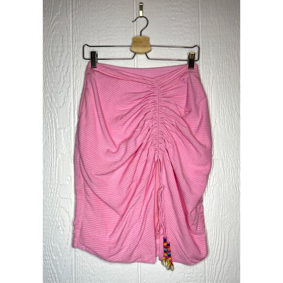 ROOPA PEMMARAJU Pink Corn Fiber Gathered Skirt S - Picture 2 of 12